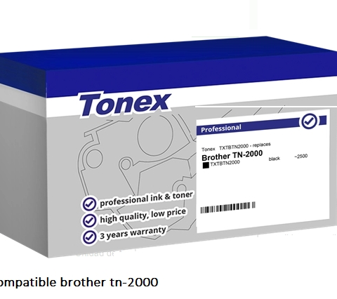 Tonex Tóner negro TXTBTN2000 compatible brother tn-2000