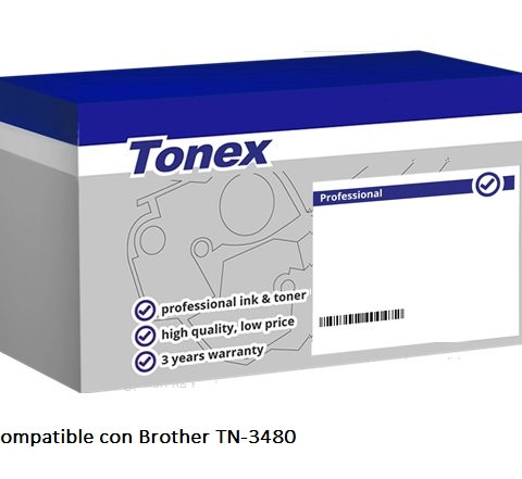 Tonex Tóner negro TXTBTN3480 compatible con Brother TN-3480