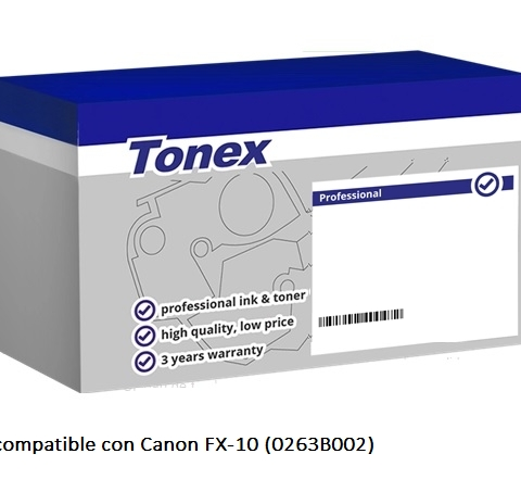 Tonex Tóner negro TXTCFX10 compatible con Canon FX-10 0263B002