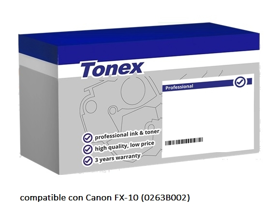 Tonex Tóner negro TXTCFX10 compatible con Canon FX-10 0263B002