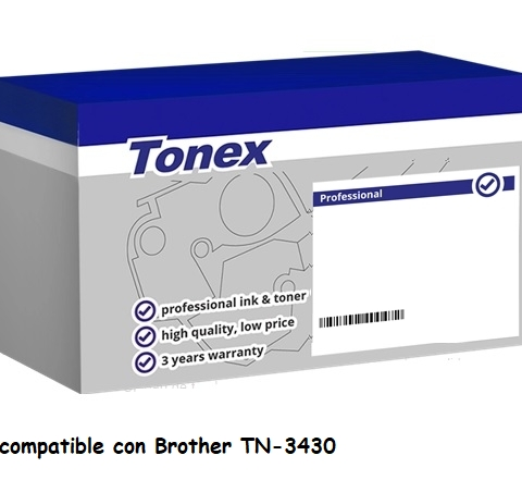 Tonex Tóner negro TXTBTN3430 compatible con Brother TN-3430