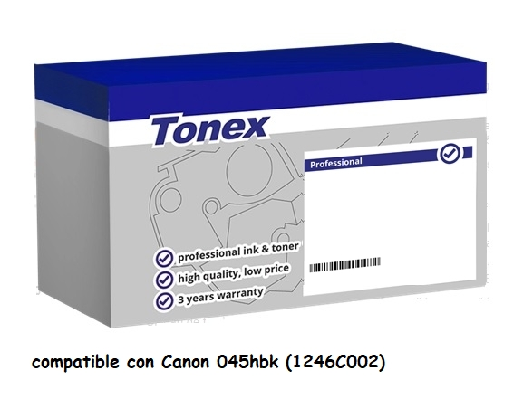 Tonex Tóner negro TXTC045HBK compatible con Canon 045hbk 1246C002