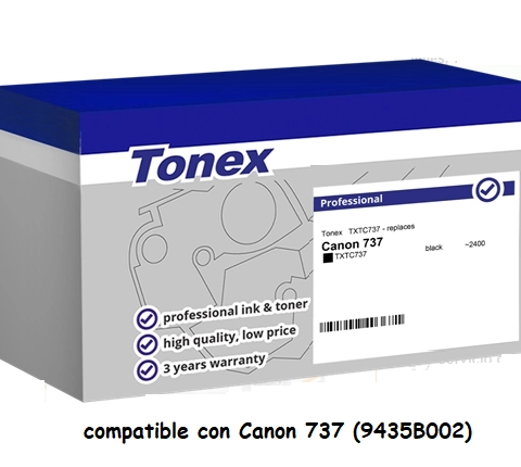 Tonex Tóner negro TXTC737 compatible con Canon 737