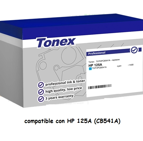 Tonex Tóner cian TXTHPCB541A compatible con HP 125A
