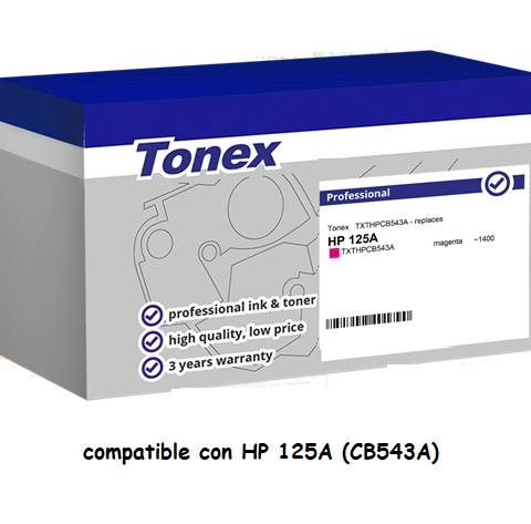 Tonex Tóner magenta TXTHPCB543A compatible con HP 125A