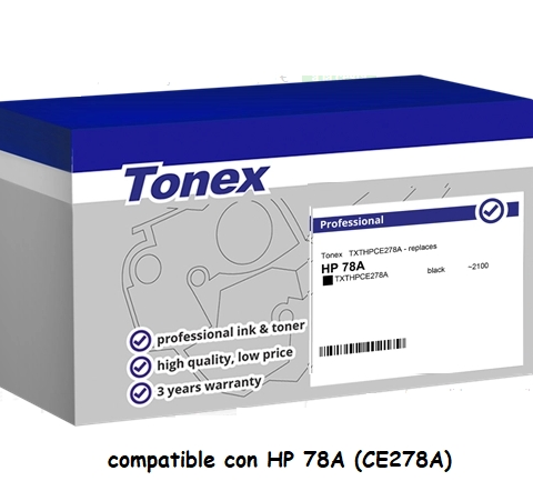 Tonex Tóner negro TXTHPCE278A compatible con HP 78A CE278A