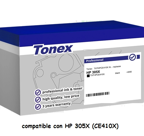 Tonex Tóner negro TXTHPCE410X compatible con HP 305X CE410X