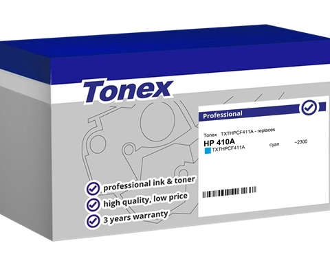 Tonex Tóner cian TXTHPCF411A compatible con HP 410A CF411A