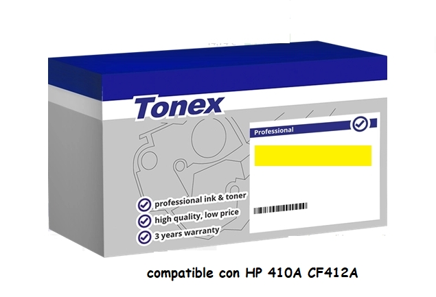 Tonex Tóner amarillo TXTHPCF412A compatible con HP 410A CF412A