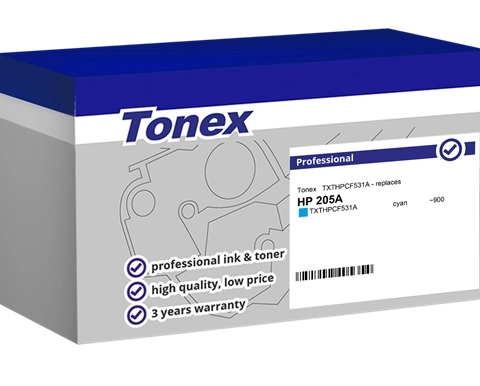 Tonex Tóner cian TXTHPCF531A compatible con HP 205A CF531A