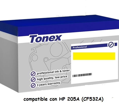 Tonex Tóner amarillo TXTHPCF532A compatible con HP 205A