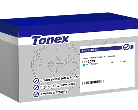 Tonex Tóner cian TXTHPCF541X compatible con HP 203X CF541X