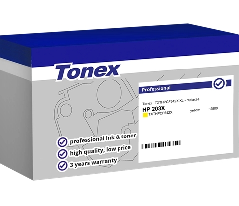 Tonex Tóner amarillo TXTHPCF542X compatible con HP 203X CF542X