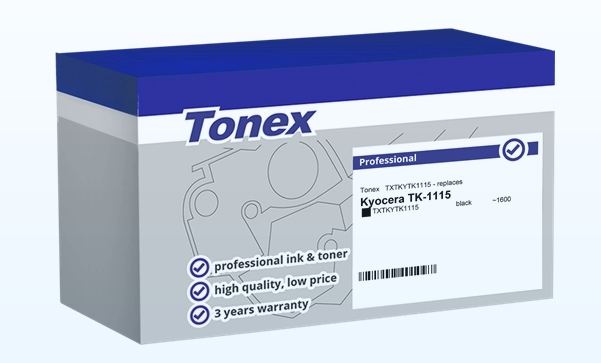 Tonex Tóner negro TXTKYTK1115 compatible con Kyocera TK-1115