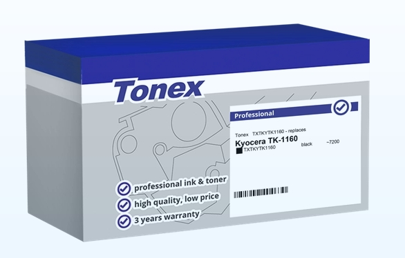 Tonex Tóner negro TXTKYTK1160 compatible con Kyocera TK-1160