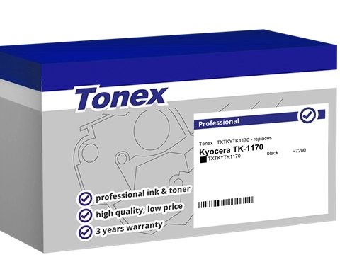 Tonex Tóner negro TXTKYTK1170 compatible con Kyocera TK-1170