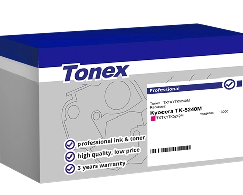 Tonex Tóner magenta TXTKYTK5240M compatible con Kyocera TK-5240M