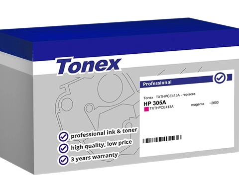 Tonex Tóner magenta TXTHPCE413A compatible con HP 305A CE413A