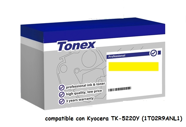 Tonex Tóner amarillo TXTKYTK5220Y compatible con Kyocera TK-5220Y 1T02R9ANL1