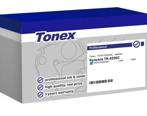 Tonex Tóner cian TXTKYTK5230C compatible con Kyocera TK-5230C