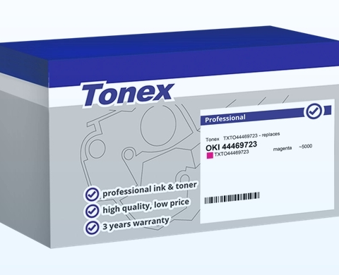Tonex Tóner magenta TXTO44469723 compatible con OKI 44469723