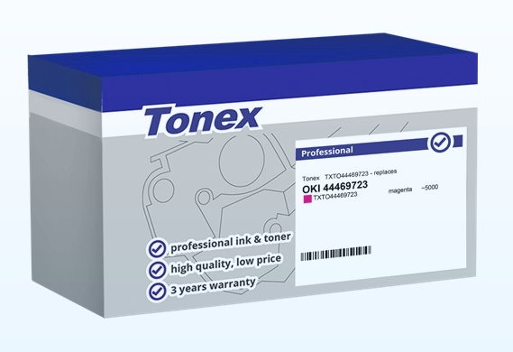 Tonex Tóner magenta TXTO44469723 compatible con OKI 44469723