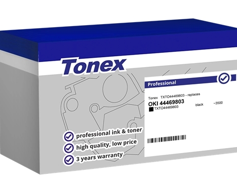 Tonex Tóner negro TXTO44469803 compatible con OKI 44469803