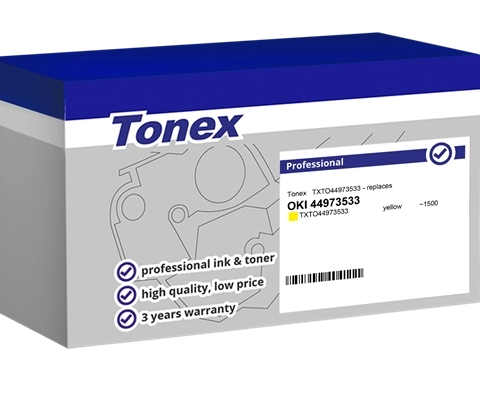 Tonex Tóner amarillo TXTO44973533 compatible con OKI 44973533