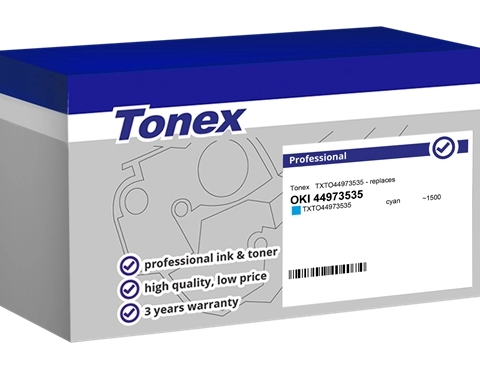 Tonex Tóner cian TXTO44973535 compatible con OKI 44973535