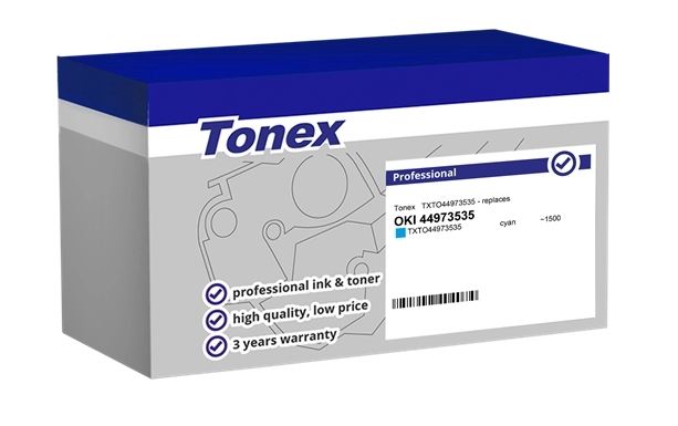 Tonex Tóner cian TXTO44973535 compatible con OKI 44973535