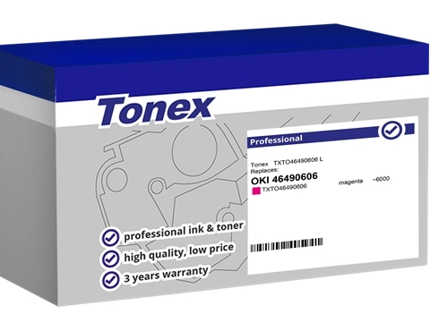Tonex Tóner magenta TXTO46490606 compatible con OKI 46490606