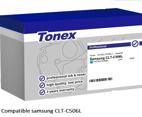 Tonex Tóner cian TXTSCLTC506L compatible samsung CLT-C506L