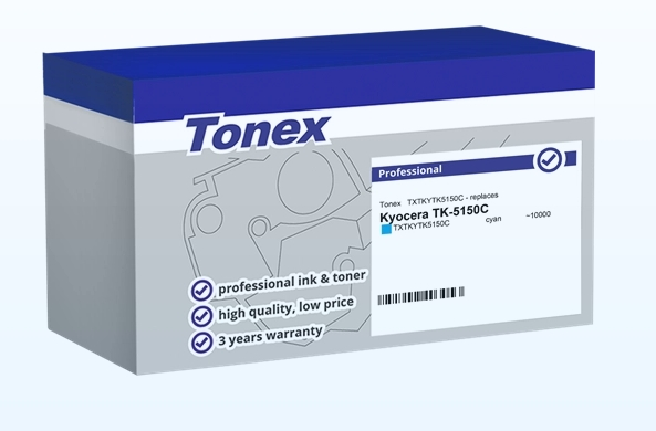 Tonex Tóner cian TXTKYTK5150C compatible con Kyocera TK-5150C