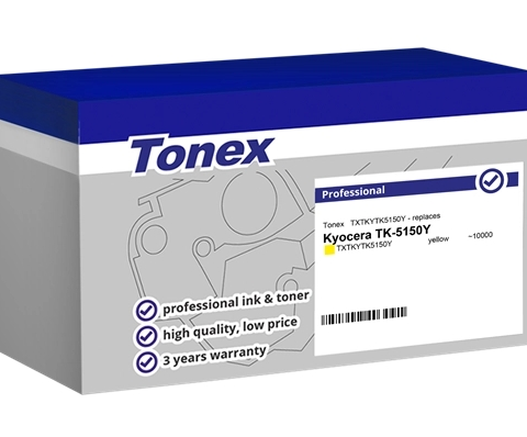 Tonex Tóner amarillo TXTKYTK5150Y compatible con Kyocera TK-5150Y