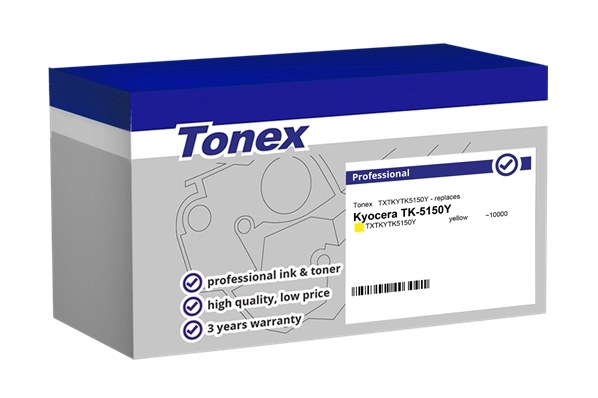 Tonex Tóner amarillo TXTKYTK5150Y compatible con Kyocera TK-5150Y