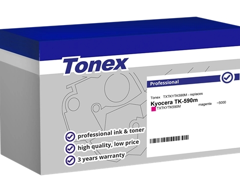 Tonex Tóner magenta TXTKYTK590M compatible con Kyocera TK-590m