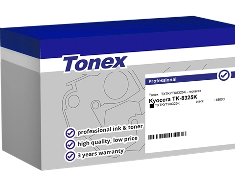 Tonex Tóner negro TXTKYTK8325K compatible con Kyocera TK-8325K