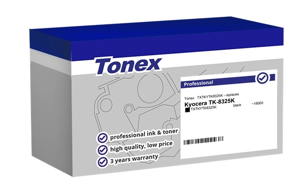 Tonex Tóner negro TXTKYTK8325K compatible con Kyocera TK-8325K