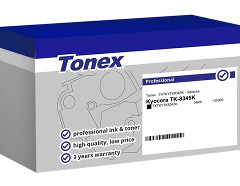 Tonex Tóner negro TXTKYTK8345K compatible con Kyocera TK-8345K