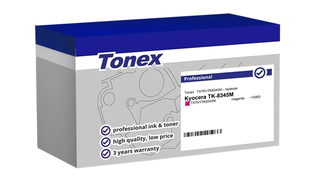 Tonex Tóner magenta TXTKYTK8345M compatible con Kyocera TK-8345M