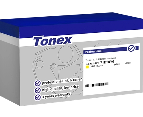 Tonex Tóner amarillo TXTL71B20Y0 compatible con Lexmark 71B20Y0