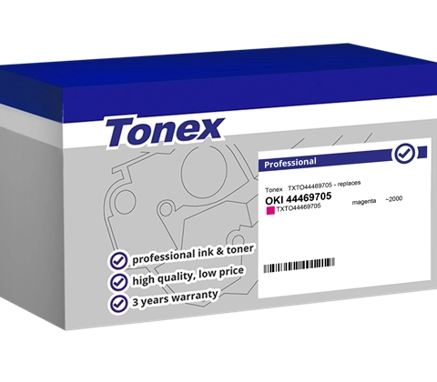 Tonex Tóner magenta TXTO44469705 compatible con OKI 44469705