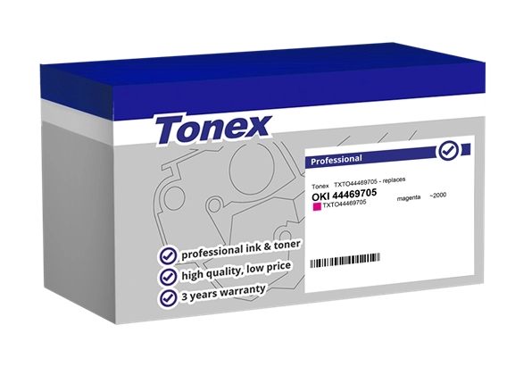 Tonex Tóner magenta TXTO44469705 compatible con OKI 44469705