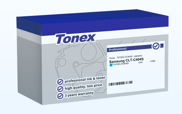 Tonex Tóner cian TXTSCLTC404S compatible con Samsung CLT-C404S