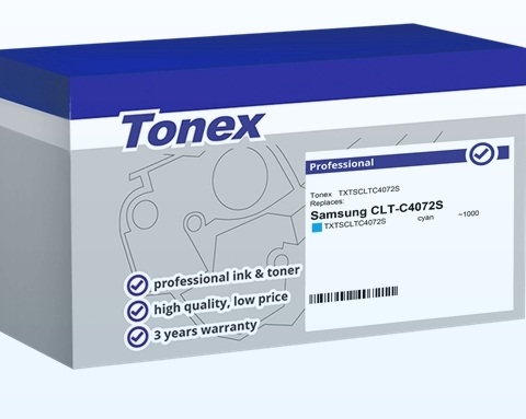 Tonex Tóner cian TXTSCLTC4072S compatible con Samsung CLT-C4072S
