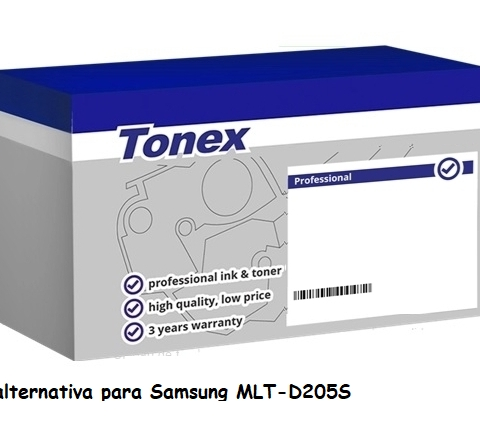 Tonex Tóner negro TXTSMLTD205L alternativa para Samsung MLT-D205S