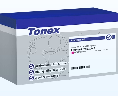 Tonex Tóner magenta TXTL71B20M0 compatible con Lexmark 71B20M0