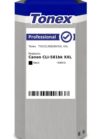 Tonex Cartucho de tinta negro TXICCLI581BKXXL compatible con CLI-581 XXL 1998C001