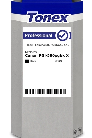 Tonex Cartucho de tinta negro TXICPGI580PGBKXXL compatible con Canon PGI-580pgbk