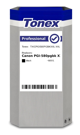 Tonex Cartucho de tinta negro TXICPGI580PGBKXXL compatible con Canon PGI-580pgbk